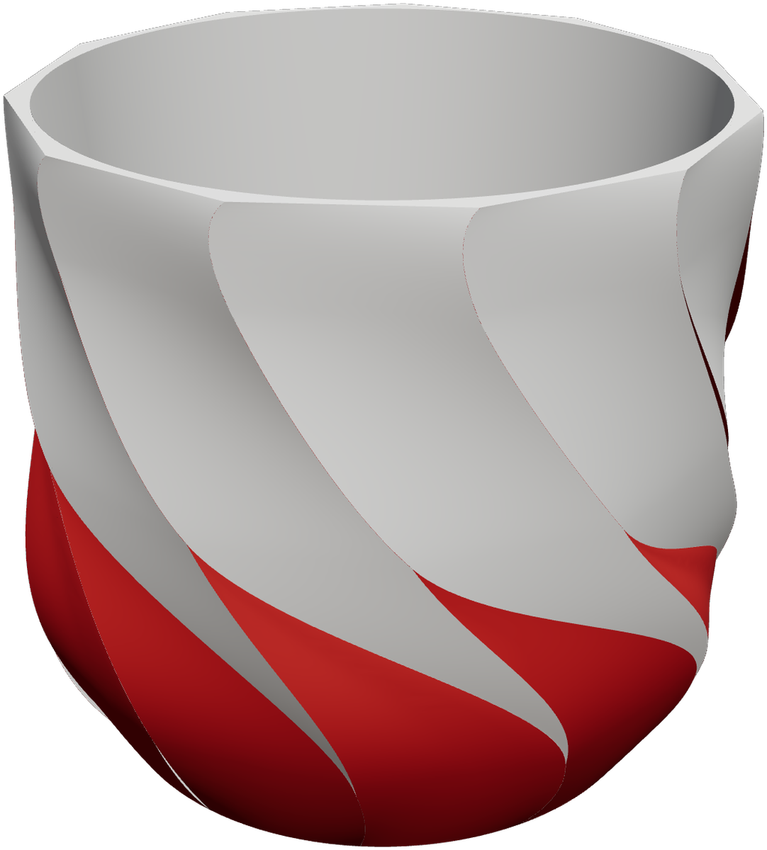 Swirl Design Plant Pot