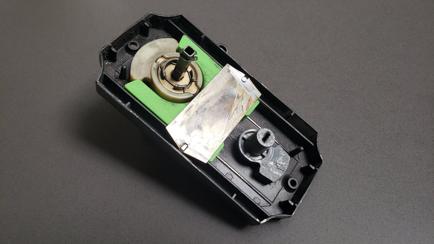 Door lock mechanism installed