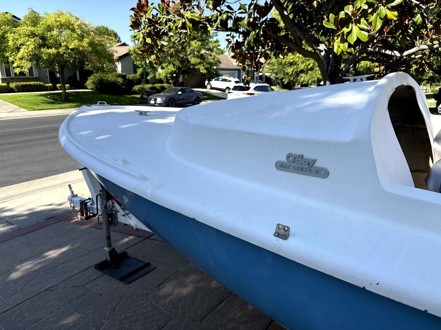 New sailboat plaque installed on the boat