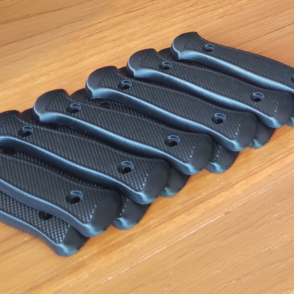 Finished knife scale scan result