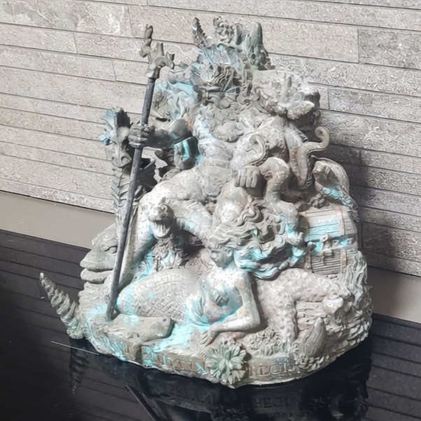 Poseidon statue before scanning